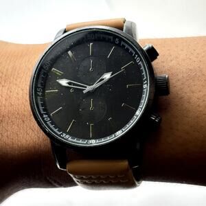 Black & Brown Men's Watch